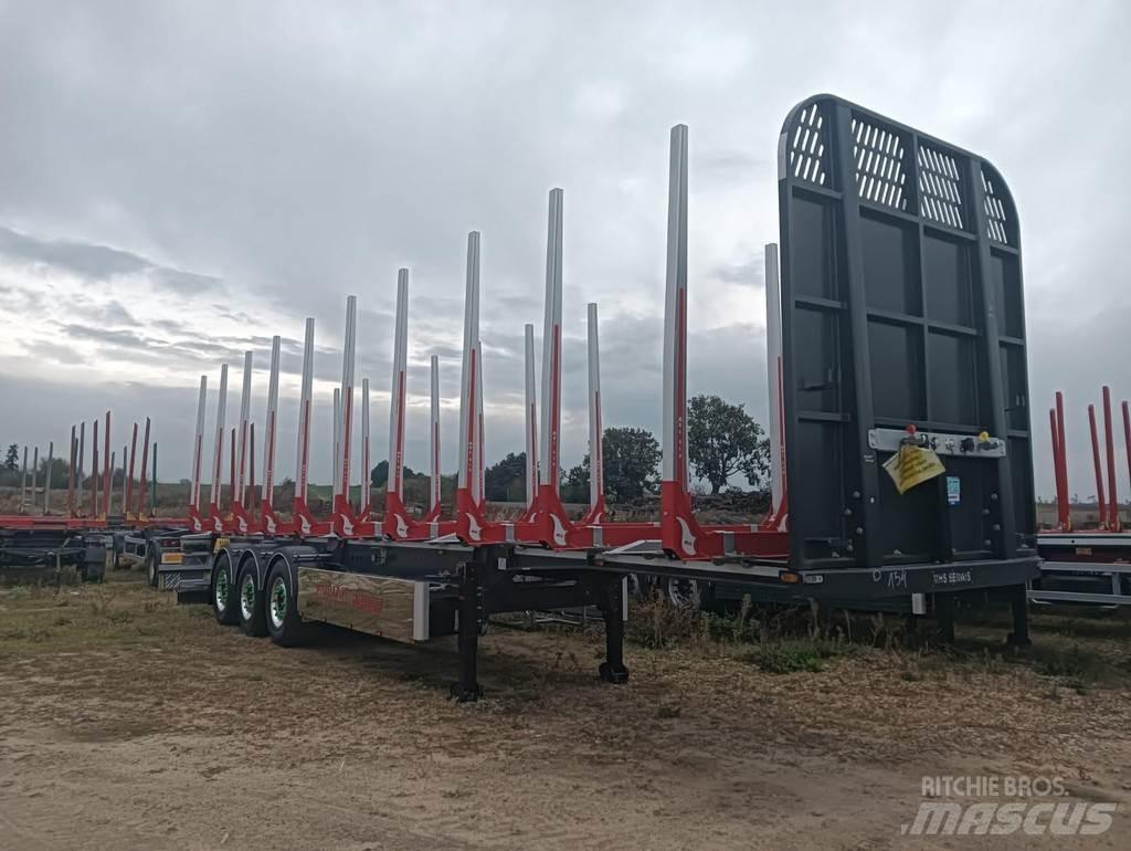  MHS Timber carrier Rönkszállító pótkocsik