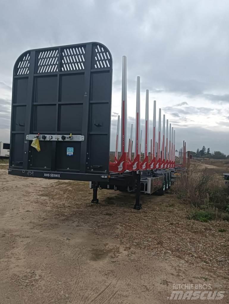  MHS Timber carrier Rönkszállító pótkocsik