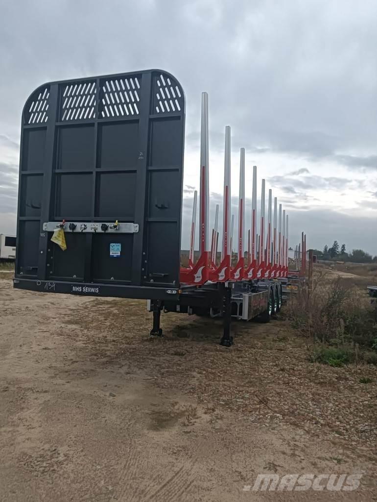 MHS Timber carrier Rönkszállító pótkocsik