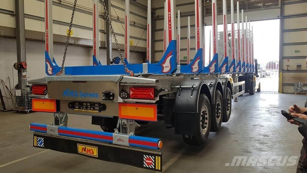  MHS Timber carrier Rönkszállító pótkocsik