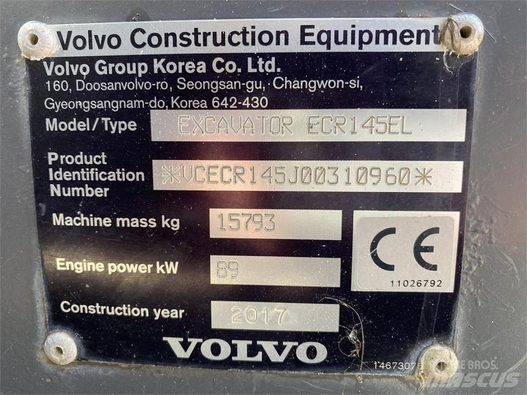 Volvo ECR145EL Lánctalpas kotrók