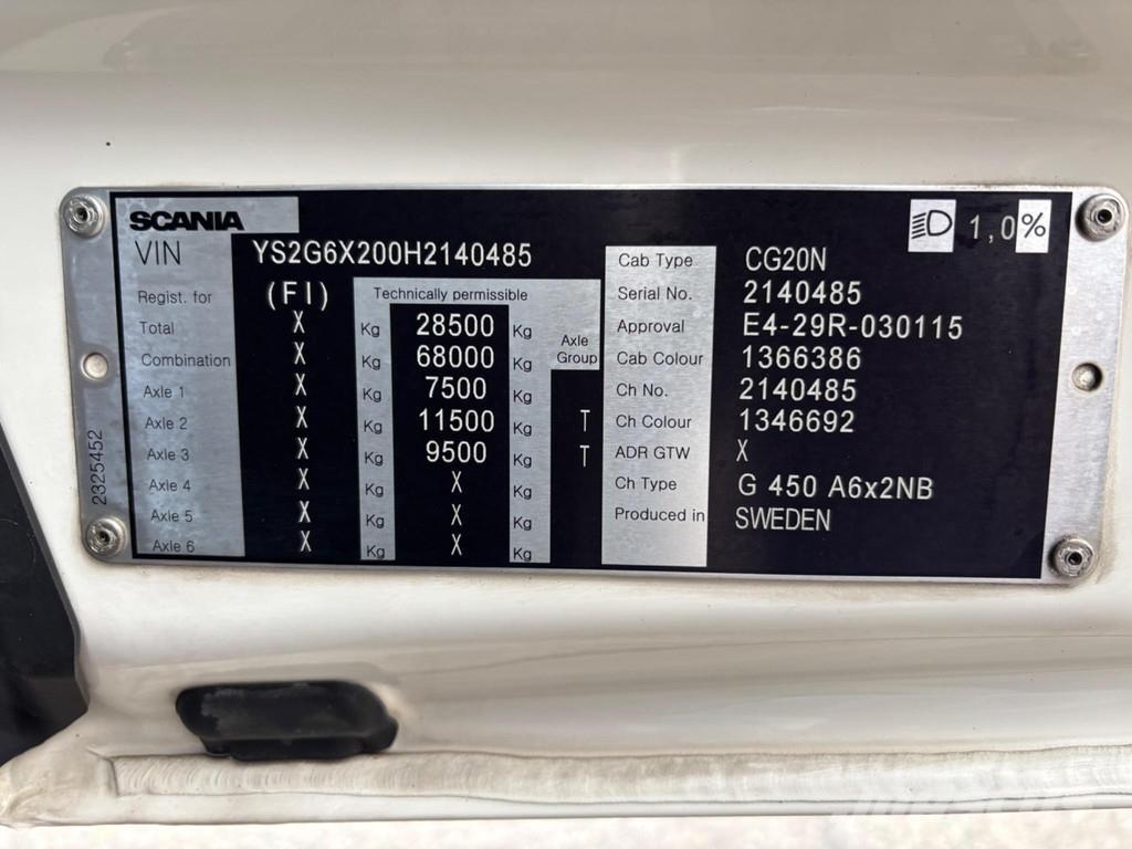 Scania G450 6x2 Nyergesvontatók