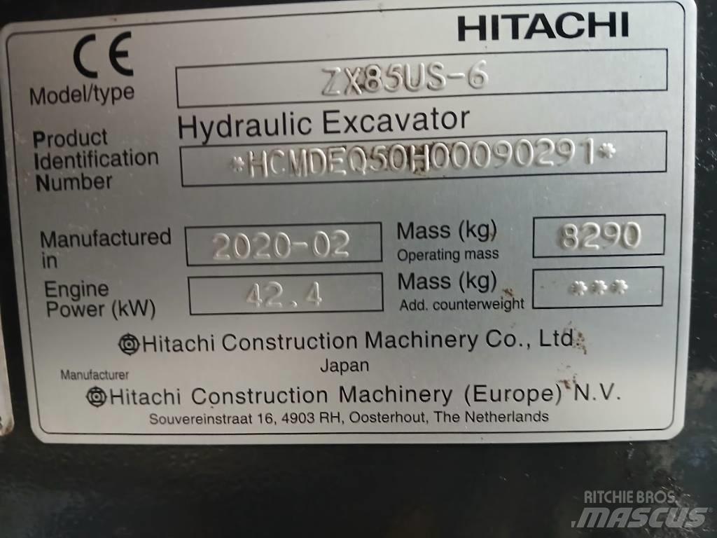 Hitachi ZX 85 US-6 Közepes (midi) kotrók 7 t - 12 t