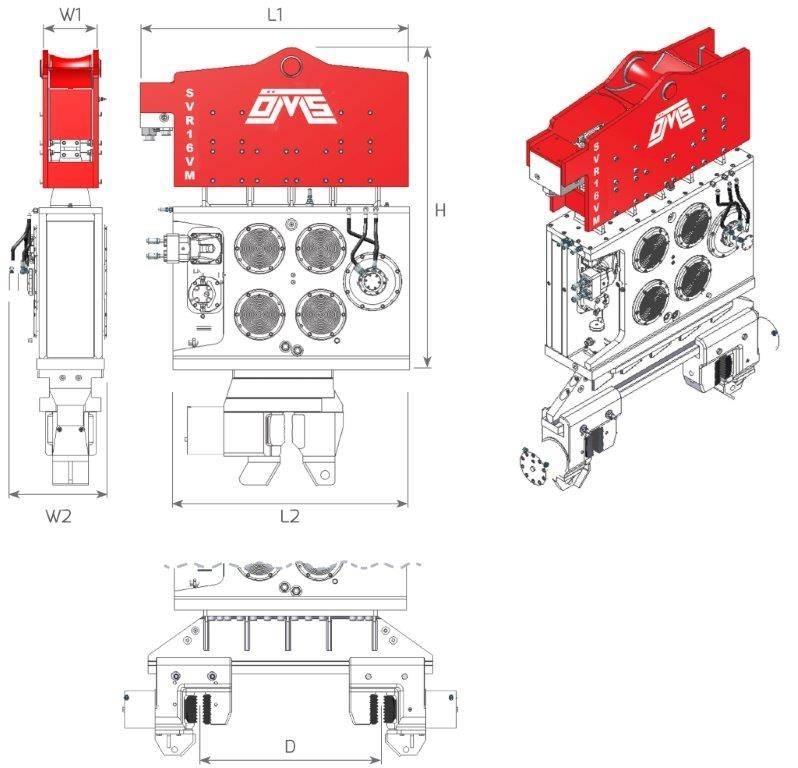  SVR 16VM Vibrátoros cölöpverő