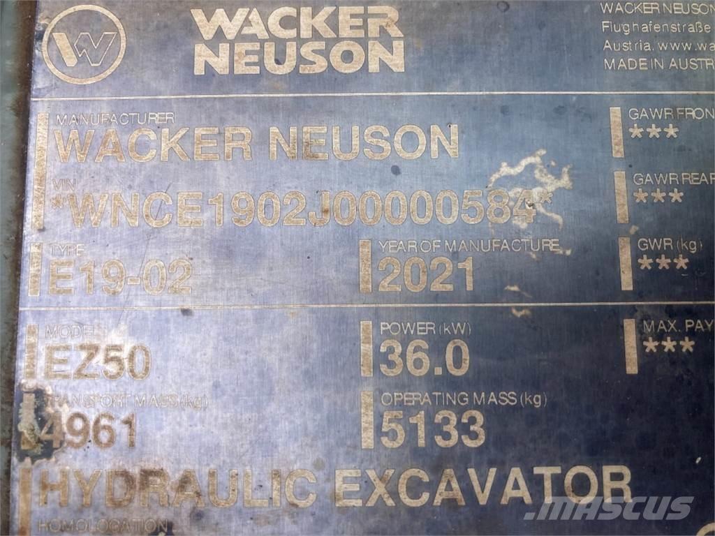 Wacker Neuson EZ50 Mini kotrók < 7t