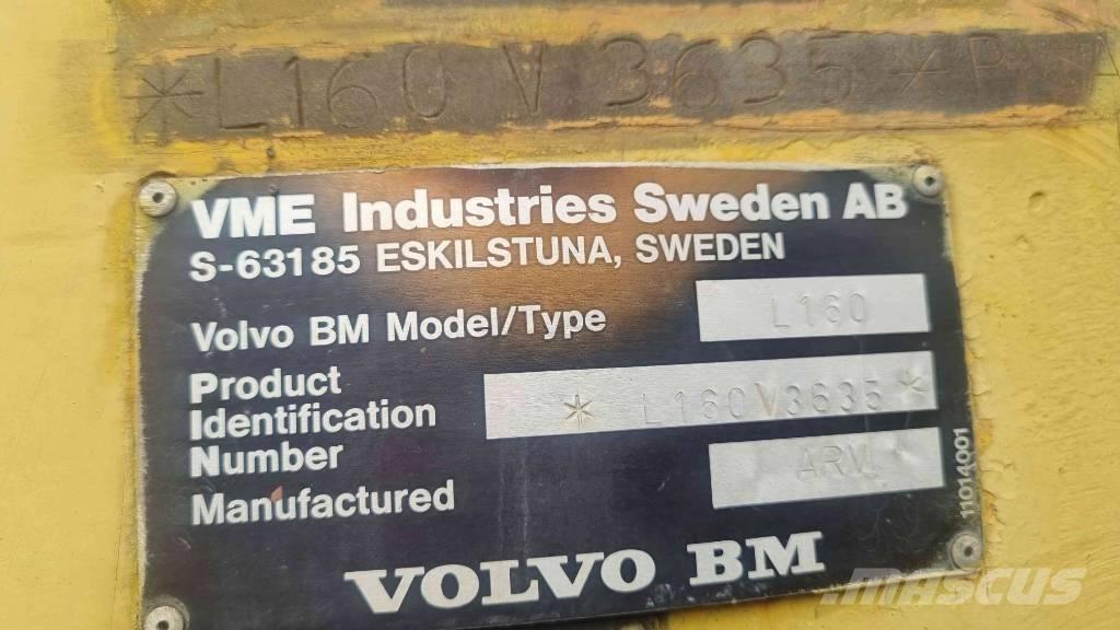 Volvo L 160 Gumikerekes homlokrakodók