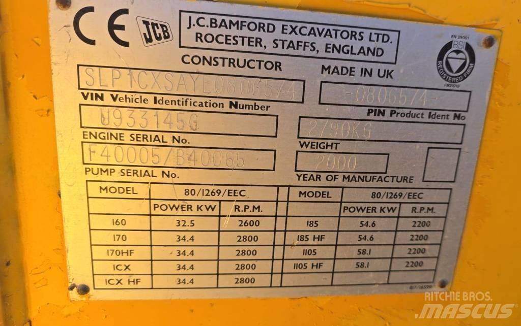 JCB 1 CX Kotrórakodók