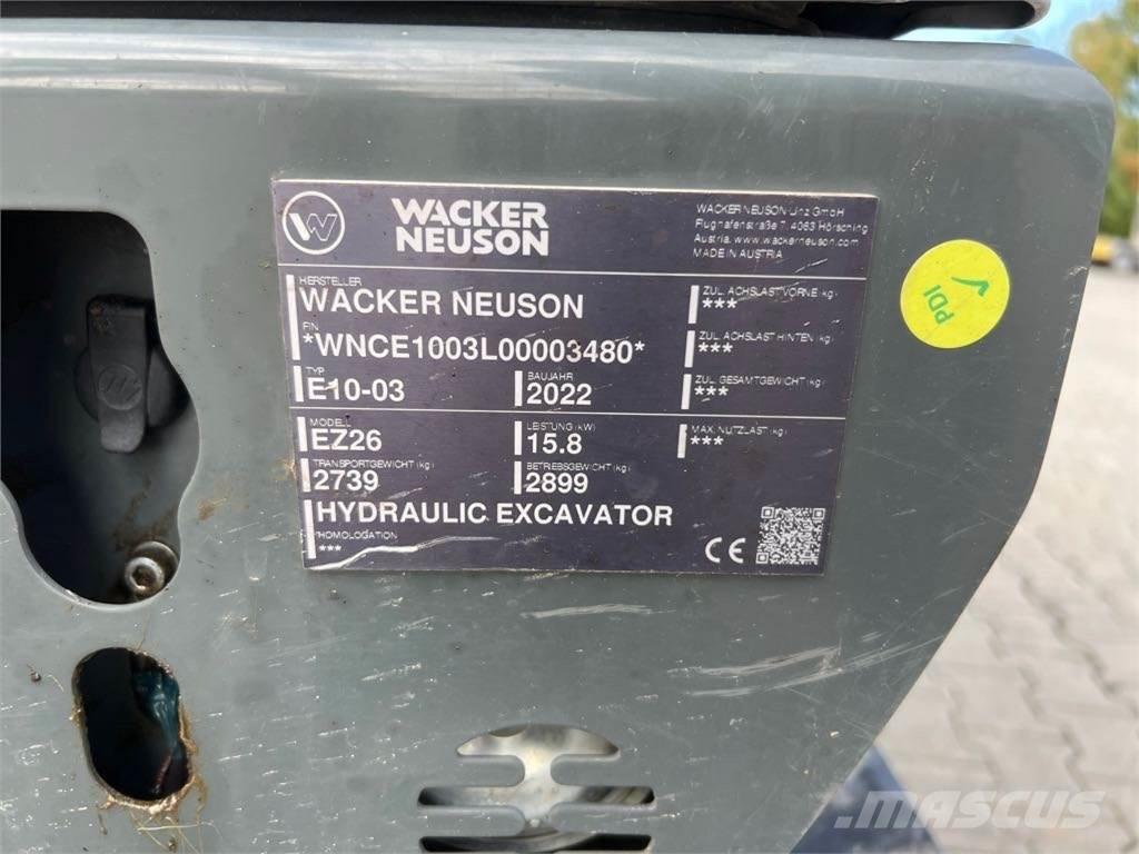 Wacker Neuson EZ26 Lánctalpas kotrók