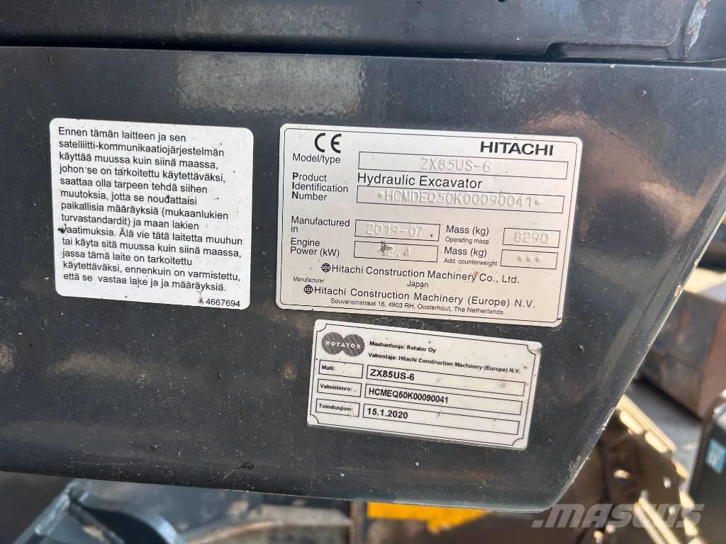 Hitachi ZX85US-6 BL Közepes (midi) kotrók 7 t - 12 t