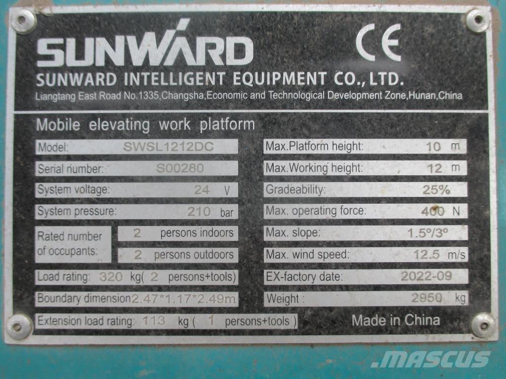 Sunward SWSL 1212 DC Ollós emelők