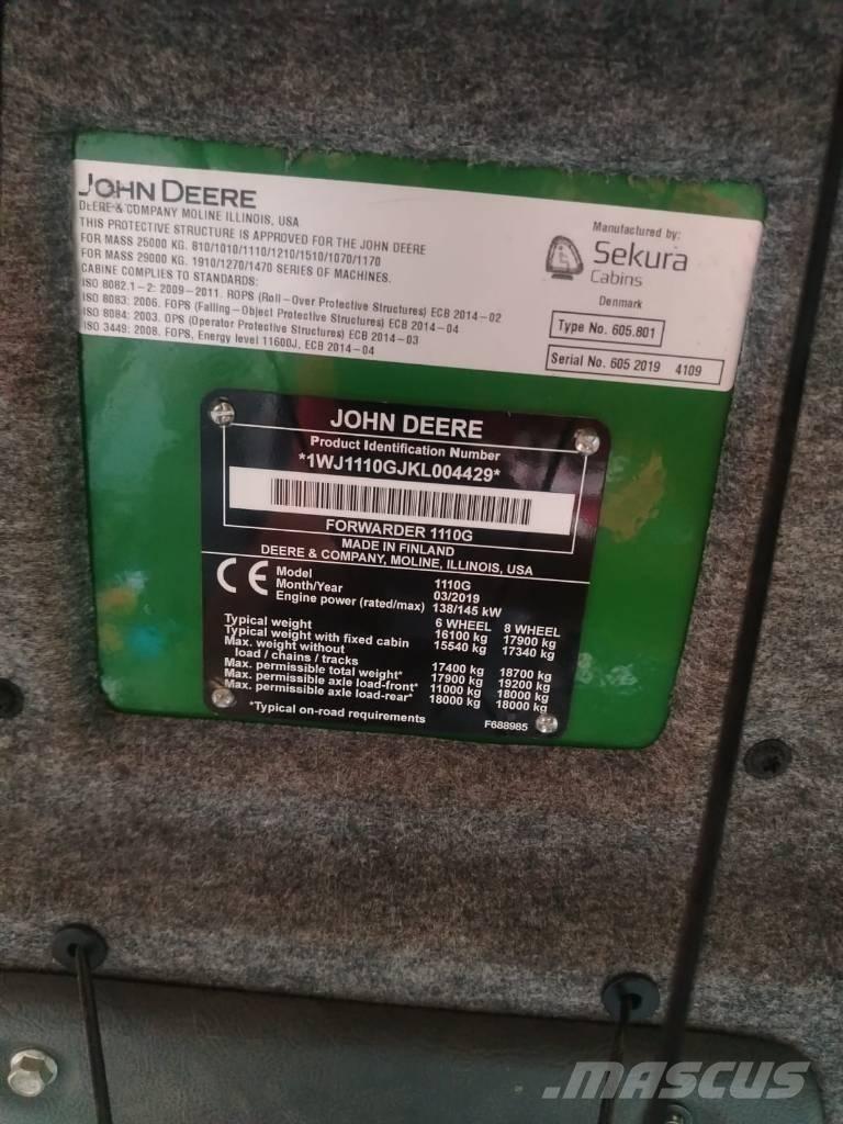 John Deere 1110 Kihordók