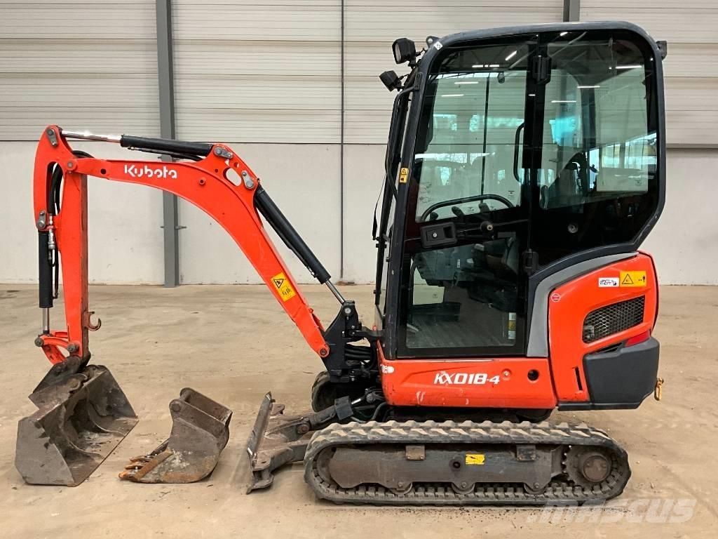 Kubota KX 018-4 Mini kotrók < 7t