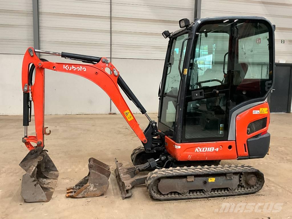 Kubota KX 018-4 Mini kotrók < 7t