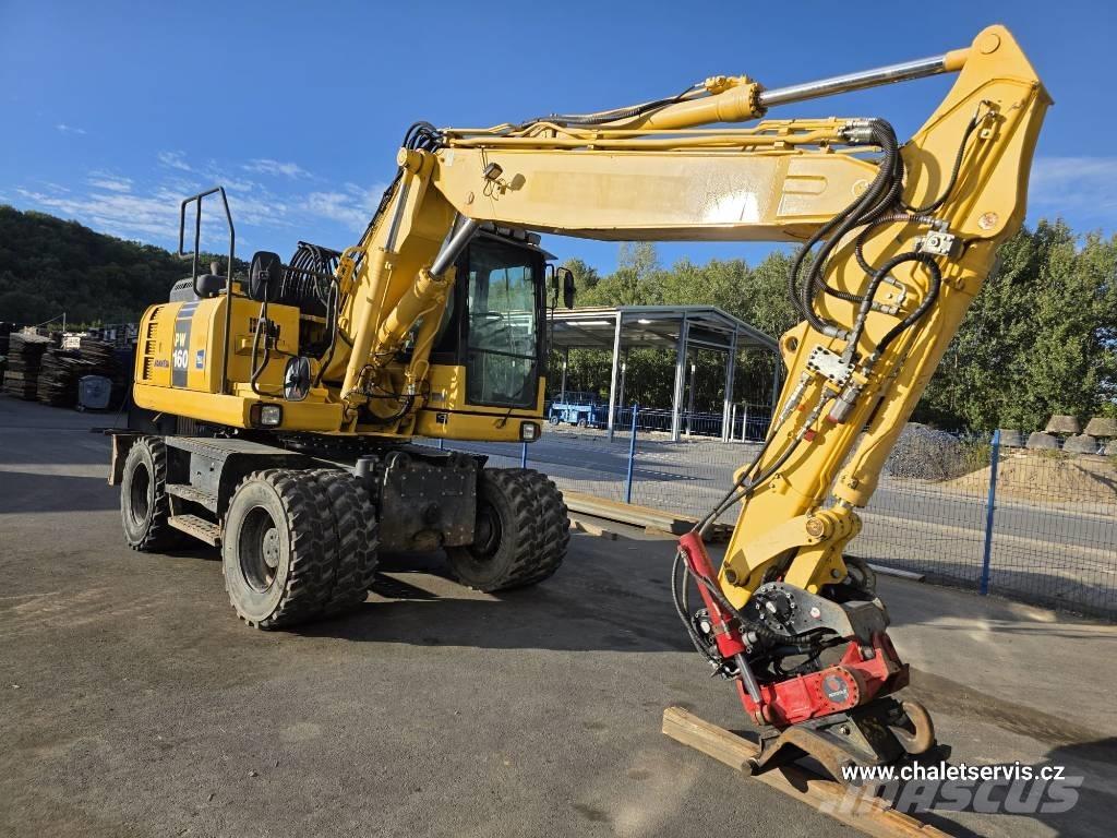 Komatsu PW 160 Gumikerekes kotrók