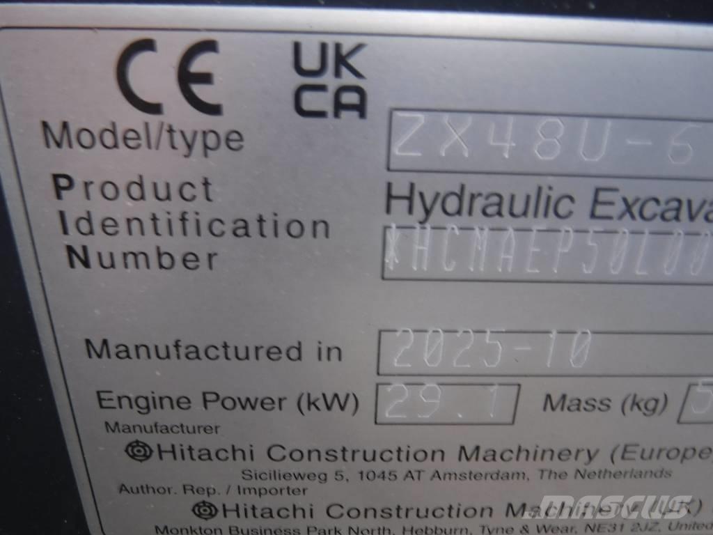 Hitachi ZX 48 U-6 Mini kotrók < 7t