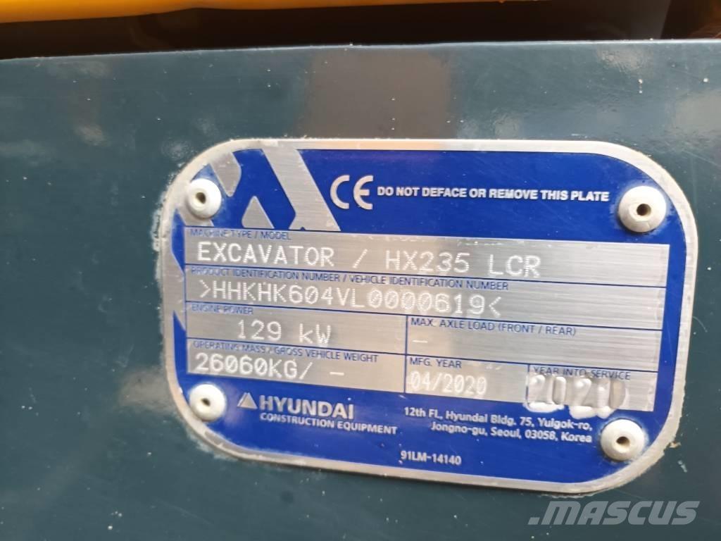 Hyundai HX 235 LCR Lánctalpas kotrók