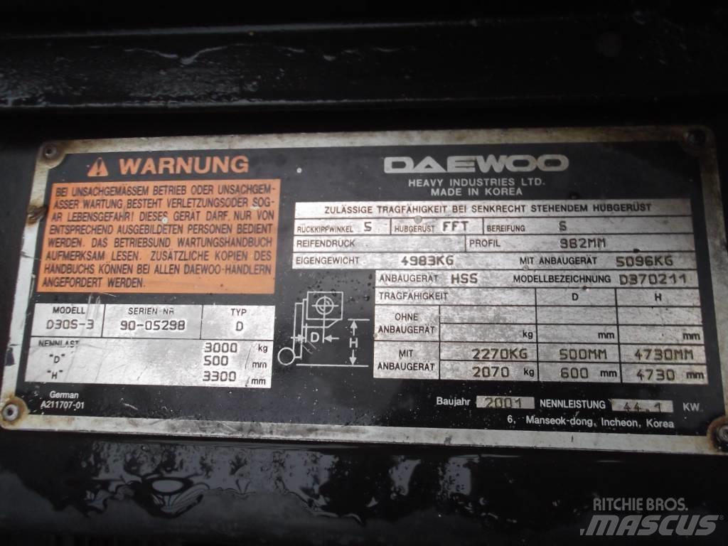 Daewoo D30S3 V-2372 Dízel targoncák