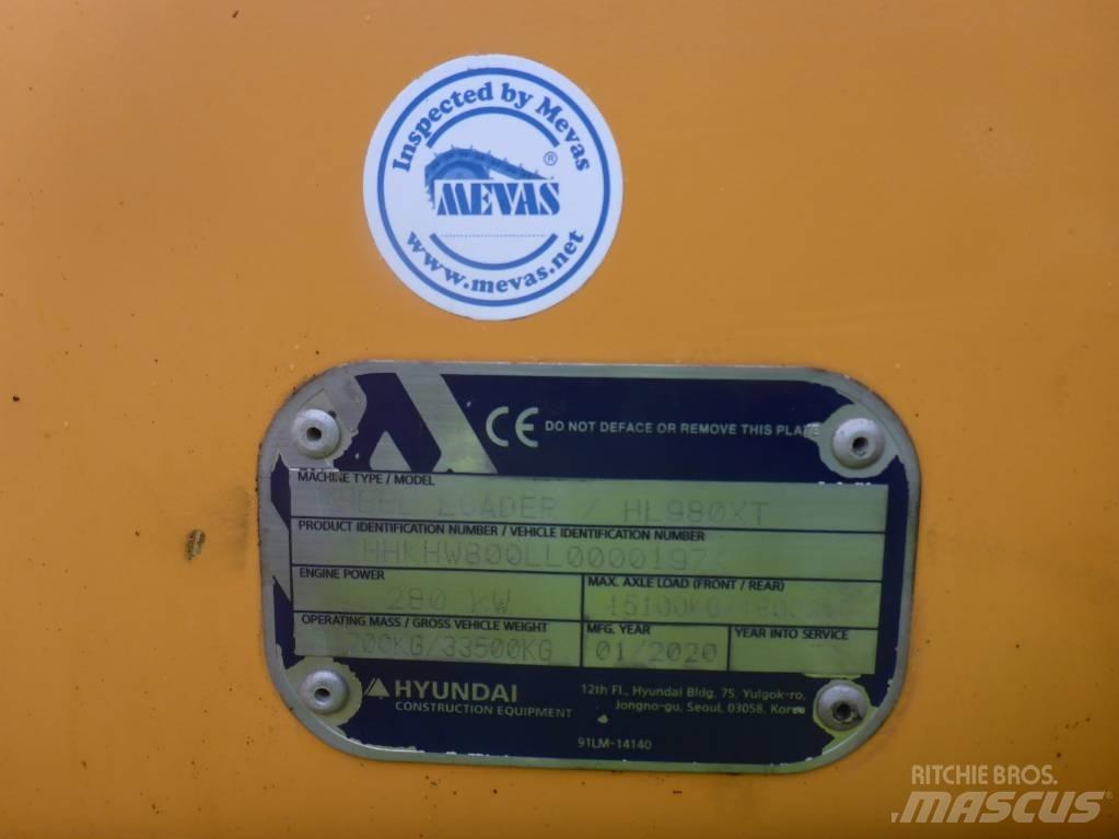 Hyundai HL980XT Gumikerekes homlokrakodók