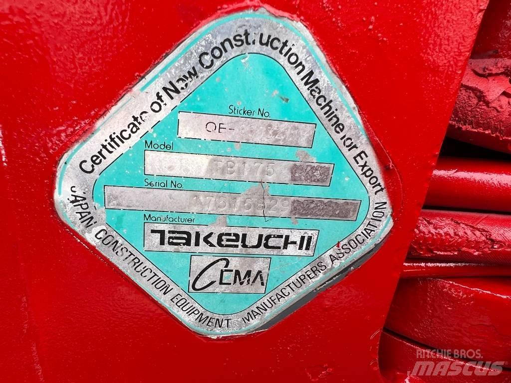 Takeuchi TB175 Közepes (midi) kotrók 7 t - 12 t