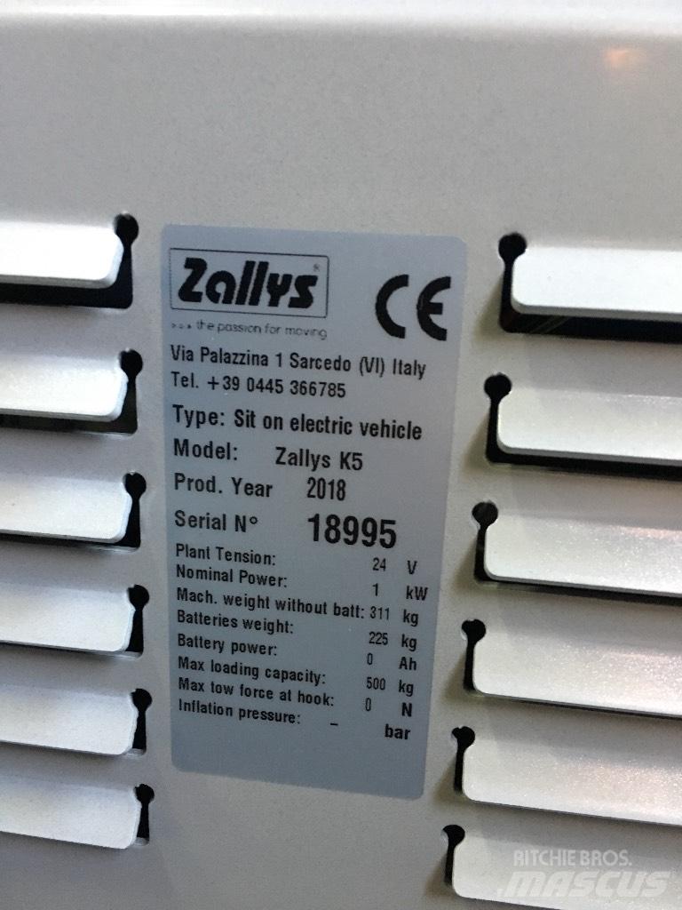  Zallys K5 Komissiózó alacsony emelésű targonca