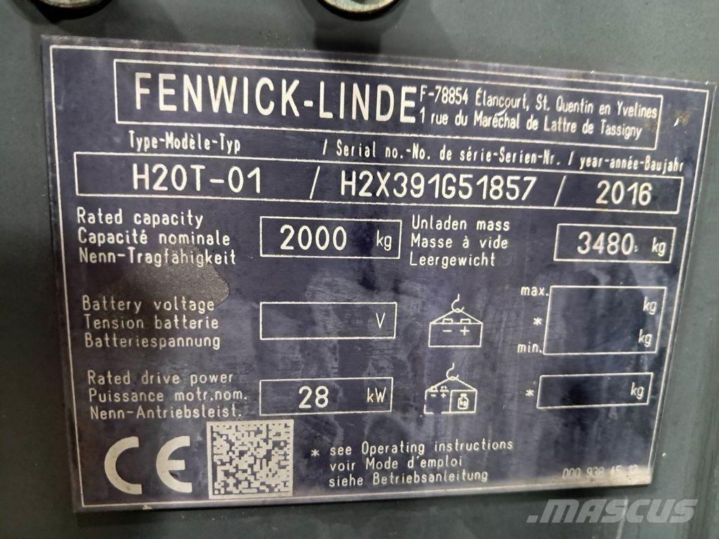 Linde H20T-01 Gázüzemű targoncák
