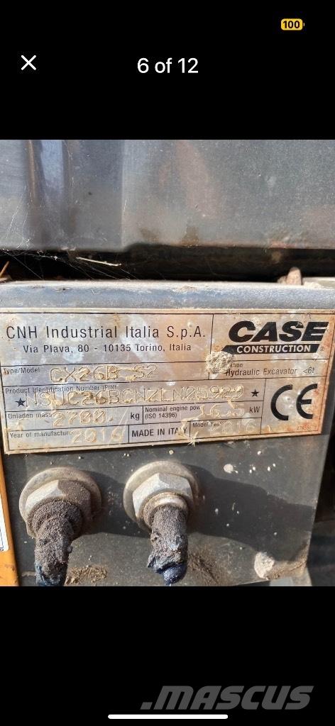 CASE CX 26 B ZTS Mini kotrók < 7t