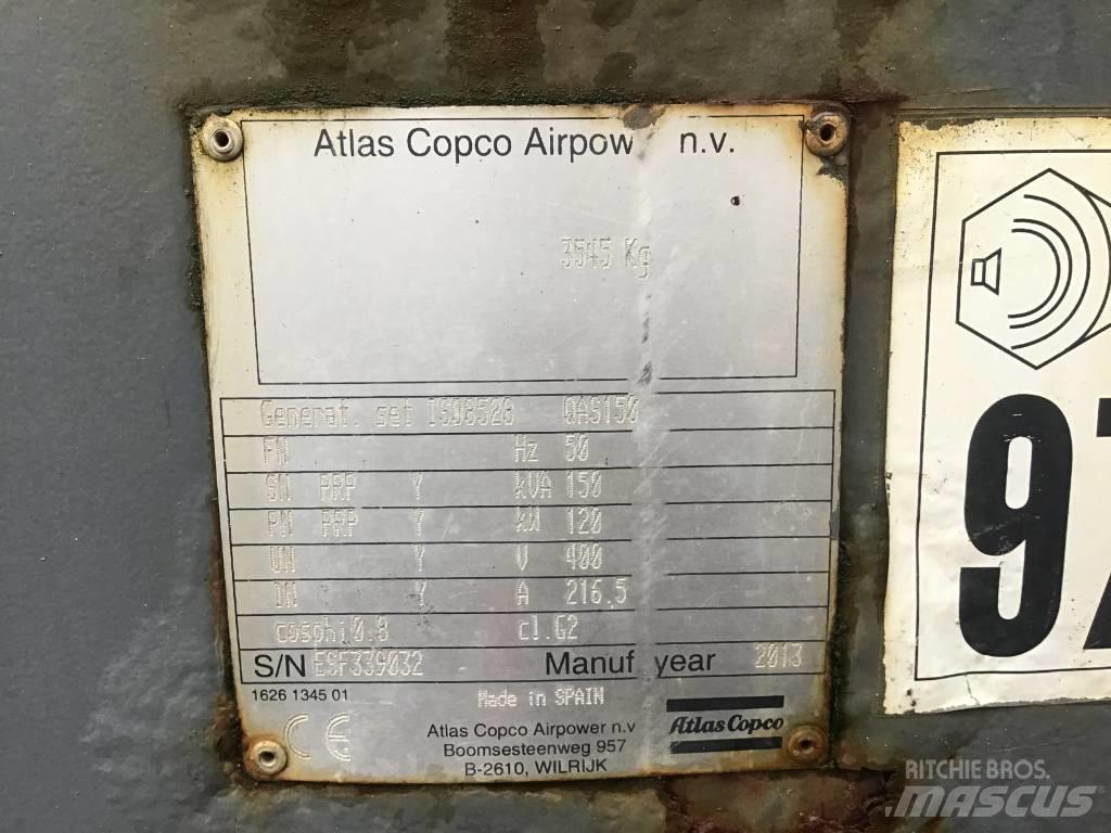 Atlas Copco QAS 150 Dízel áramfejlesztők