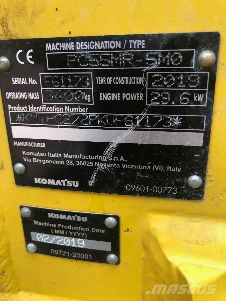 Komatsu PC55MR- 5MO Mini kotrók < 7t