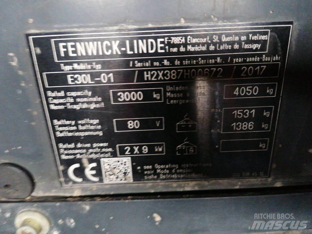 Linde E30L-01 Elektromos targoncák