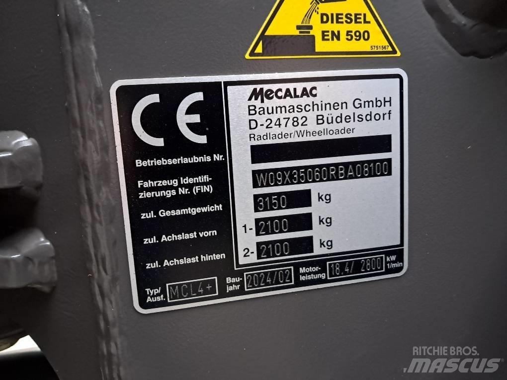 Mecalac MCL 4+ Gumikerekes homlokrakodók