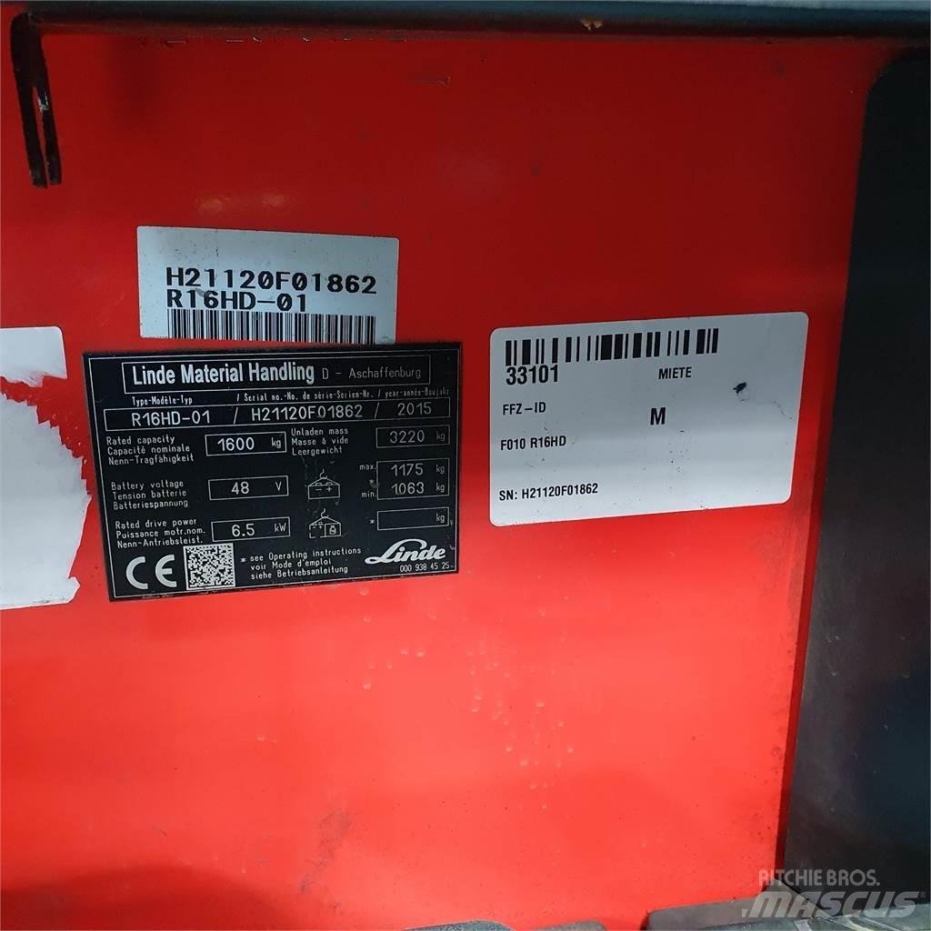 Linde R16HD Tolóoszlopos targonca