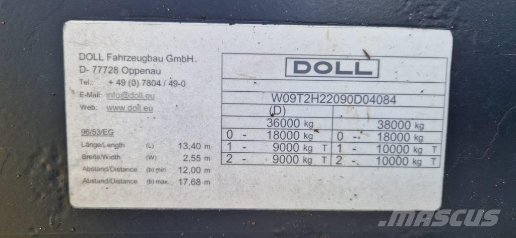 Doll T2H Mélybölcsős félpótkocsik