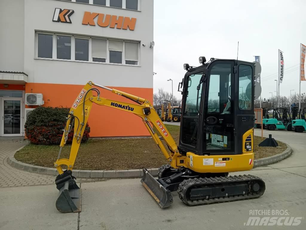 Komatsu PC 16 R-3HS Mini kotrók < 7t