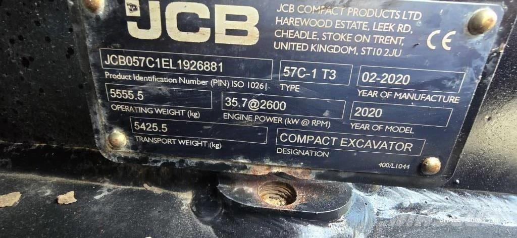 JCB 57 C-1 Mini kotrók < 7t