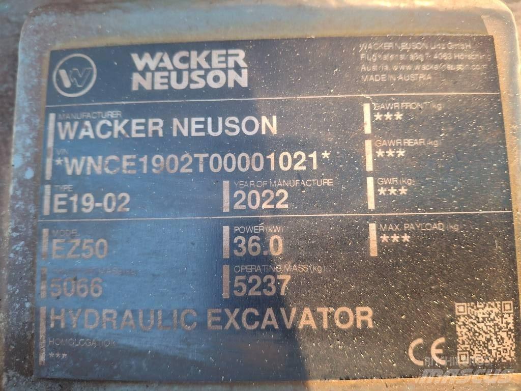 Wacker Neuson EZ50 Lánctalpas kotrók