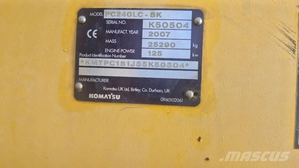 Komatsu PC240LC-8K Lánctalpas kotrók