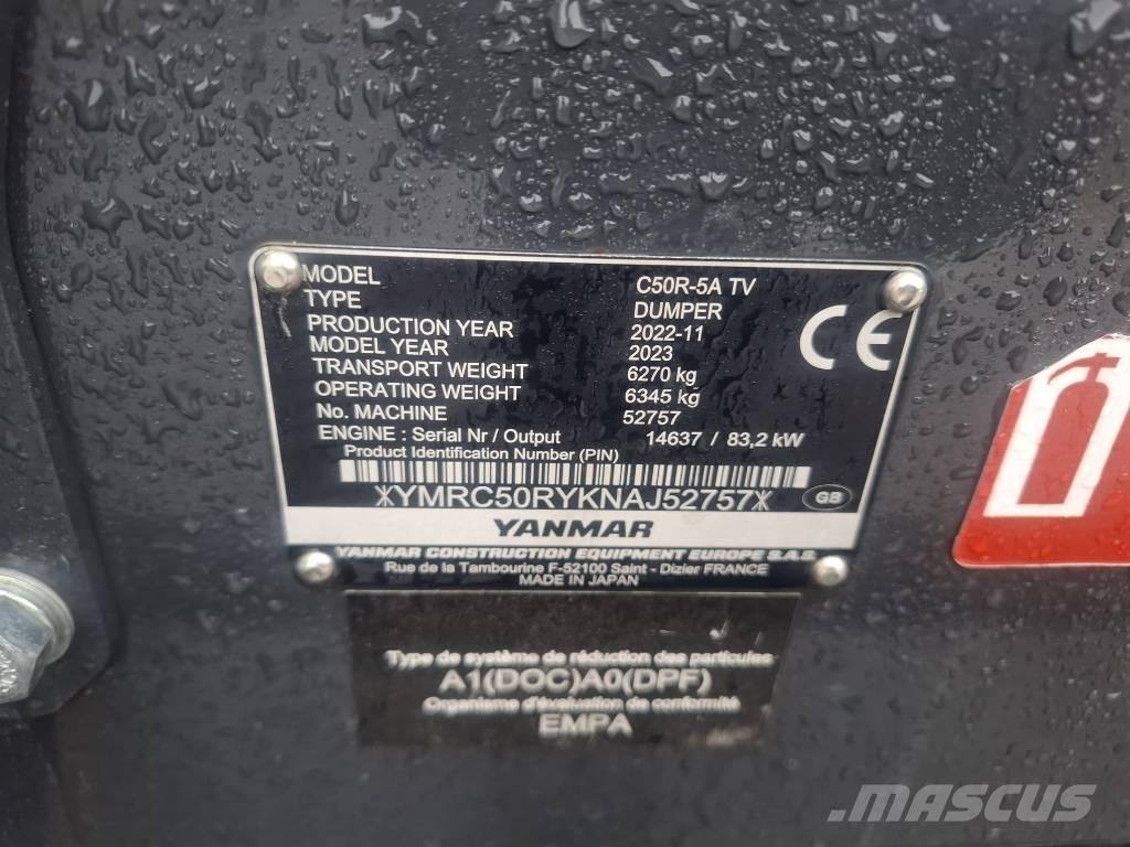 Yanmar C 50 R-5A Lánctalpas dömperek