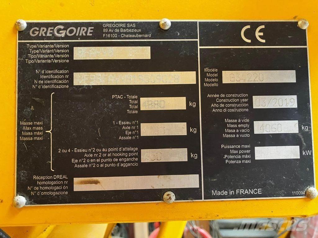 Gregoire G3.220 Szőlőkombájnok