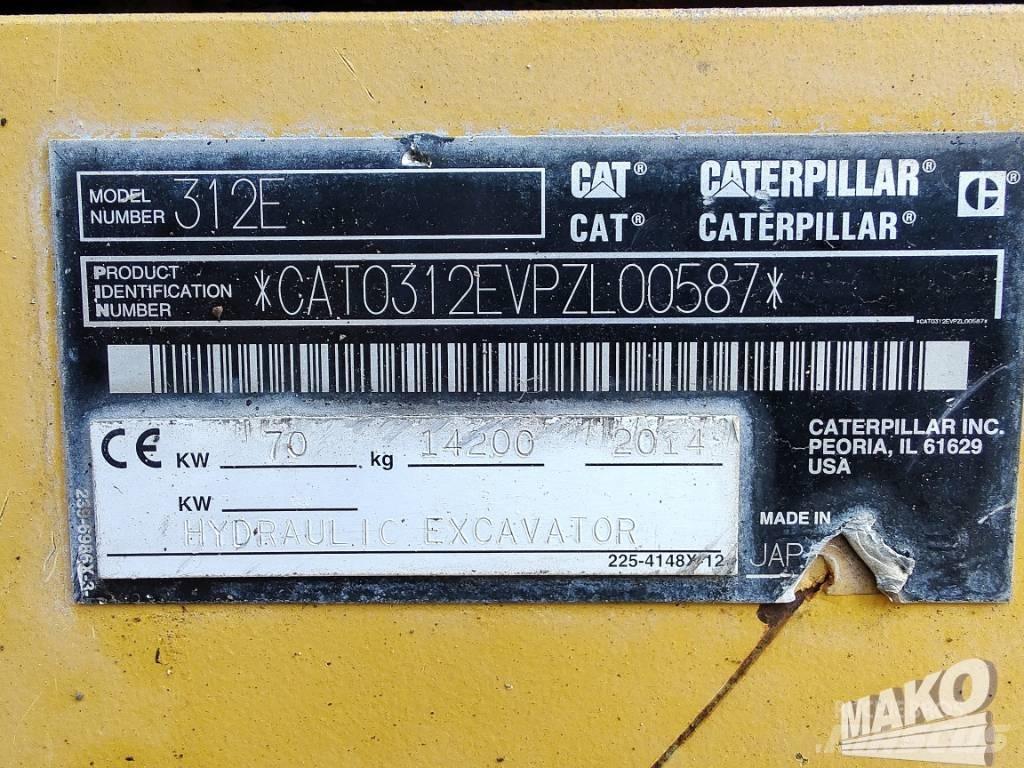 CAT 312 E Lánctalpas kotrók