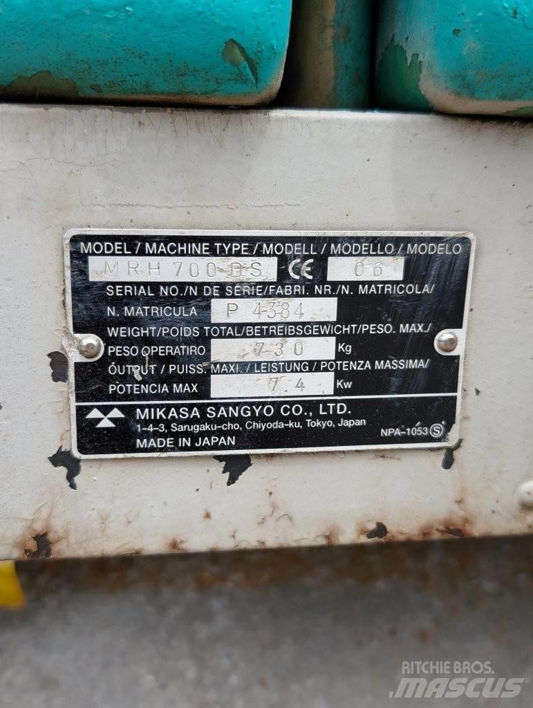 Mikasa MRH 700 DS Talajtömörítő gépek