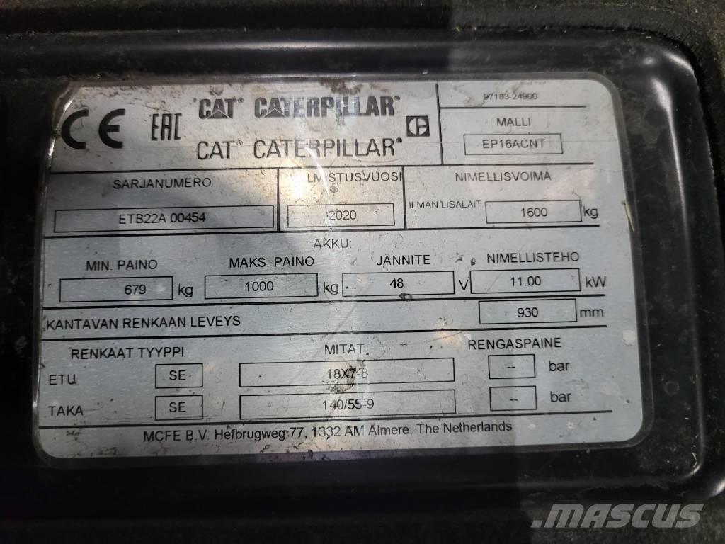 CAT EP16ACNT Elektromos targoncák