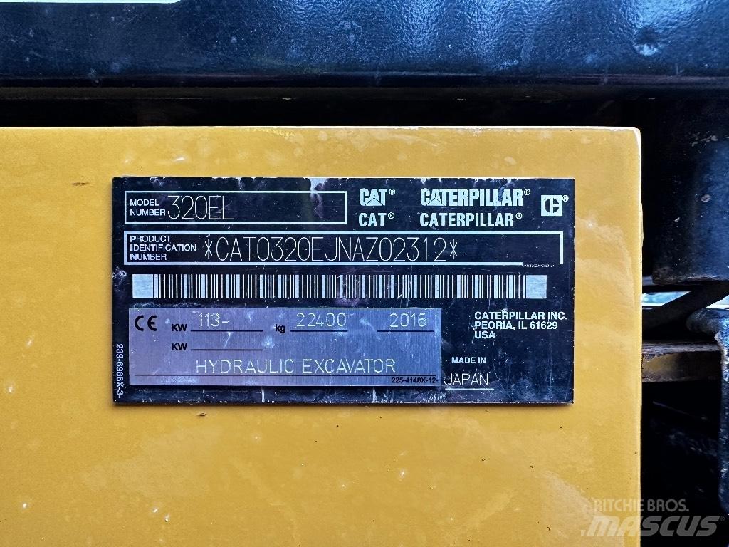 CAT 320 EL Lánctalpas kotrók