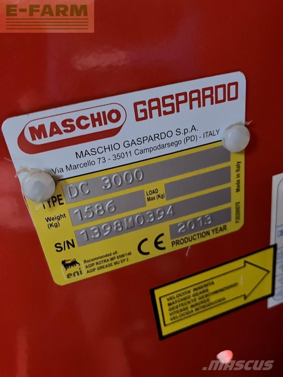Maschio DC 3000 Kardánhajtású ekék és Forgó-boronák