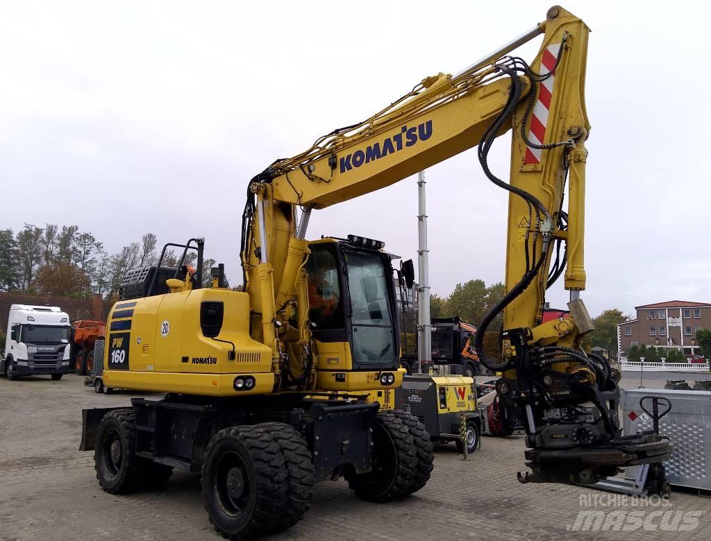 Komatsu PW160-11 Gumikerekes kotrók