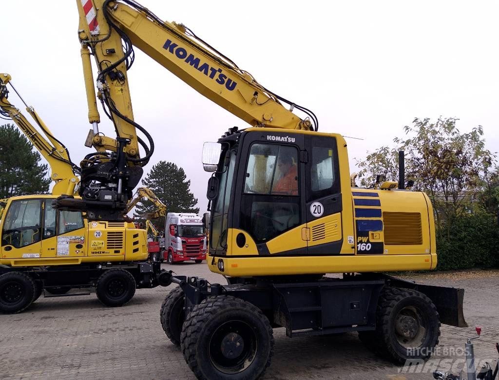 Komatsu PW160-11 Gumikerekes kotrók