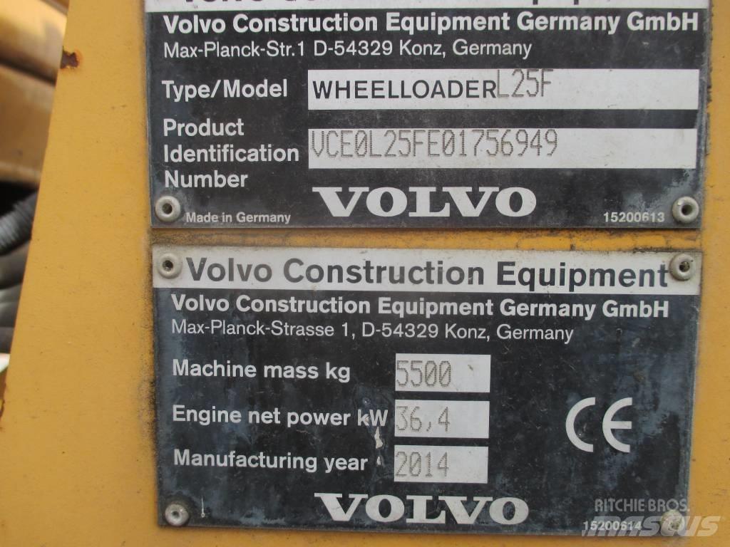Volvo L 25 F Gumikerekes homlokrakodók