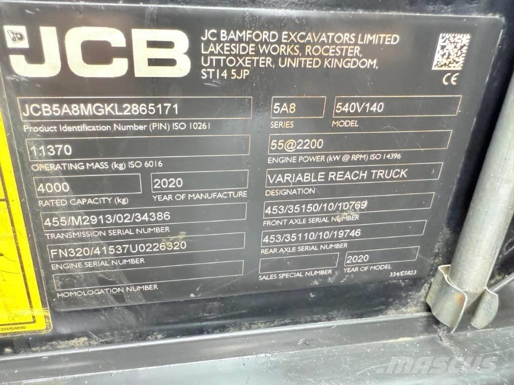 JCB 540-140 Teleszkópos rakodók