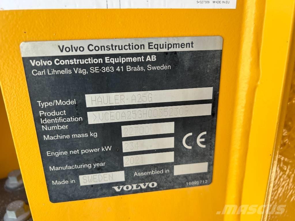 Volvo A25G Csuklósdömperek