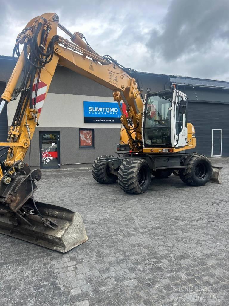 Liebherr 314 Gumikerekes kotrók
