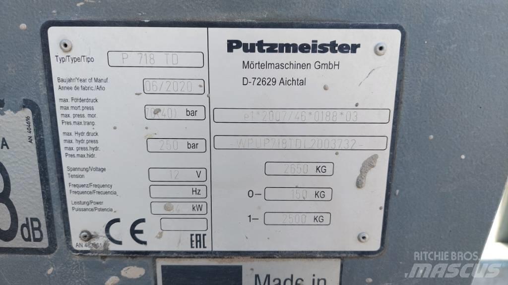 Putzmeister P 718 TD Betonpumpák